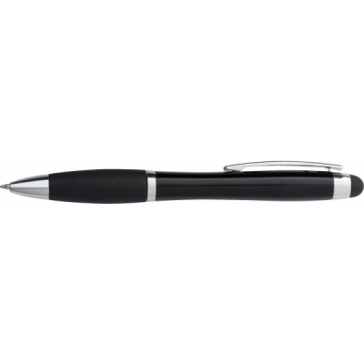 Czarny Długopis metalowy touch pen lighting logo LA NUCIA