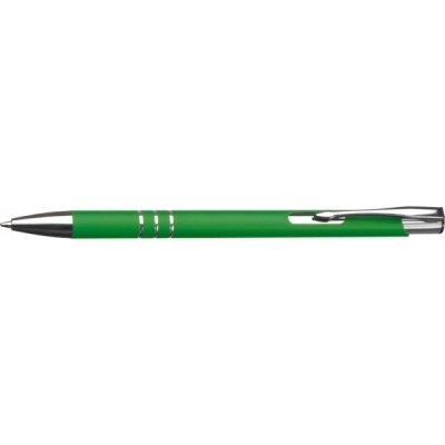 Zielony Długopis metalowy soft touch NEW JERSEY