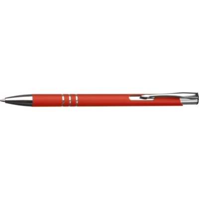 Czerwony Długopis metalowy soft touch NEW JERSEY