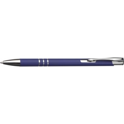 Niebieski Długopis metalowy soft touch NEW JERSEY