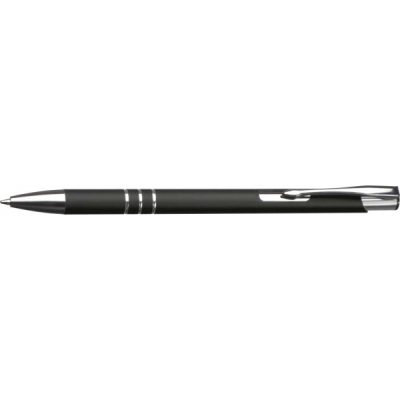 Czarny Długopis metalowy soft touch NEW JERSEY