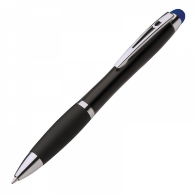 Niebieski Długopis metalowy touch pen lighting logo LA NUCIA