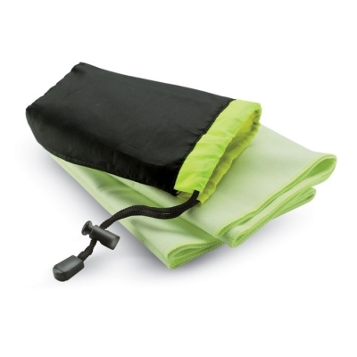Zielony Ręcznik sportowy w etui