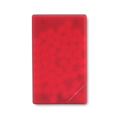 Przeźroczysty czerwony Miętówki w dozowniku