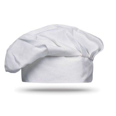 Biały Bawełniana czapka szefa kuchni