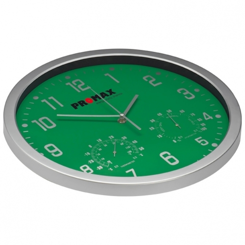 Zielony Zegar ścienny średnica 35 cm