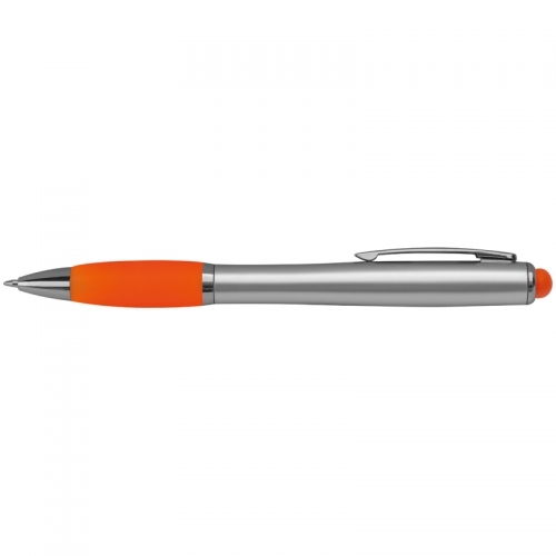 Pomarańczowy Długopis z podświetlanym logo
