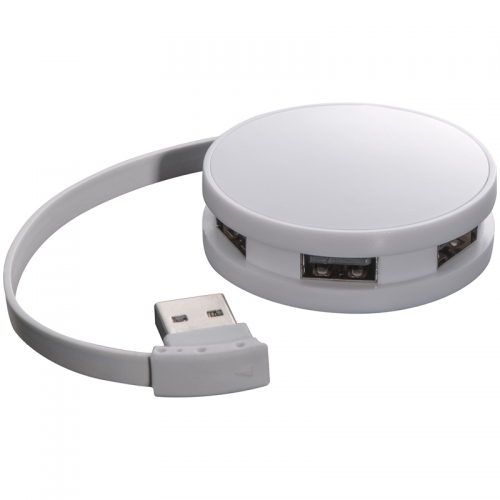 Biały Rozgałęźnik USB