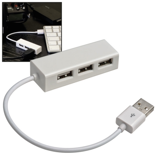 Biały Koncentrator USB ROTTERDAM