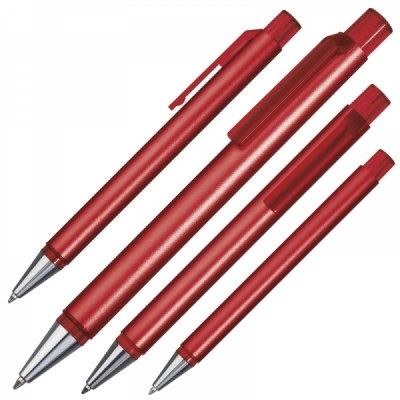 Czerwony Długopis metalowy PRESTON