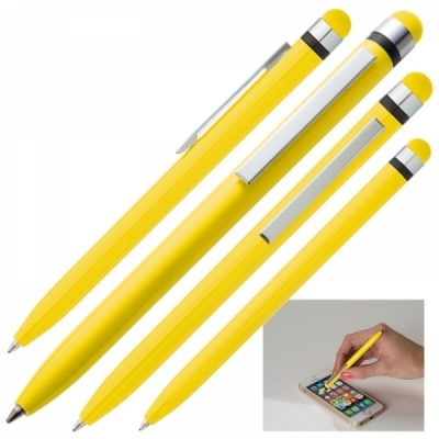 Żółty Długopis plastikowy touch pen NOTTINGHAM